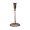 Hello Honey® 9" Antique Brass Hand-Forged Hammered Metal Taper Candle Holder